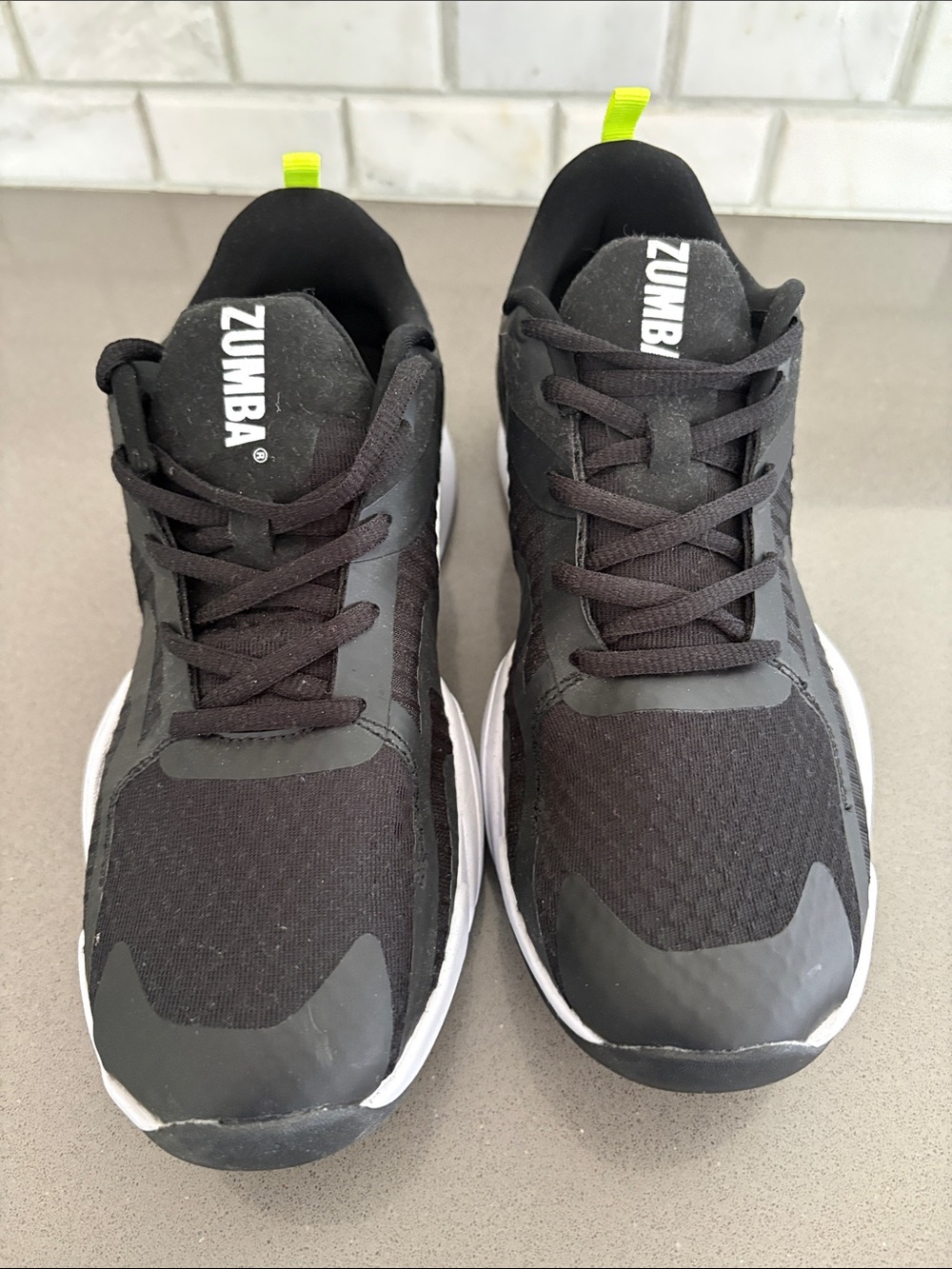 Zumba Fitness Black Women's Dance Sneakers with White Insole